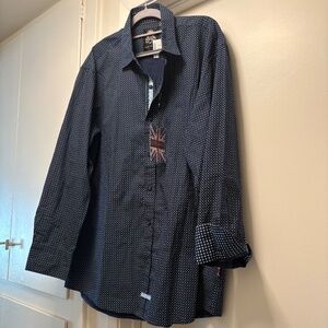 NWT English Laundry dress shirt with contrasting cuffs - size XL